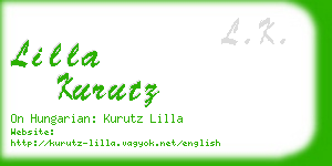 lilla kurutz business card